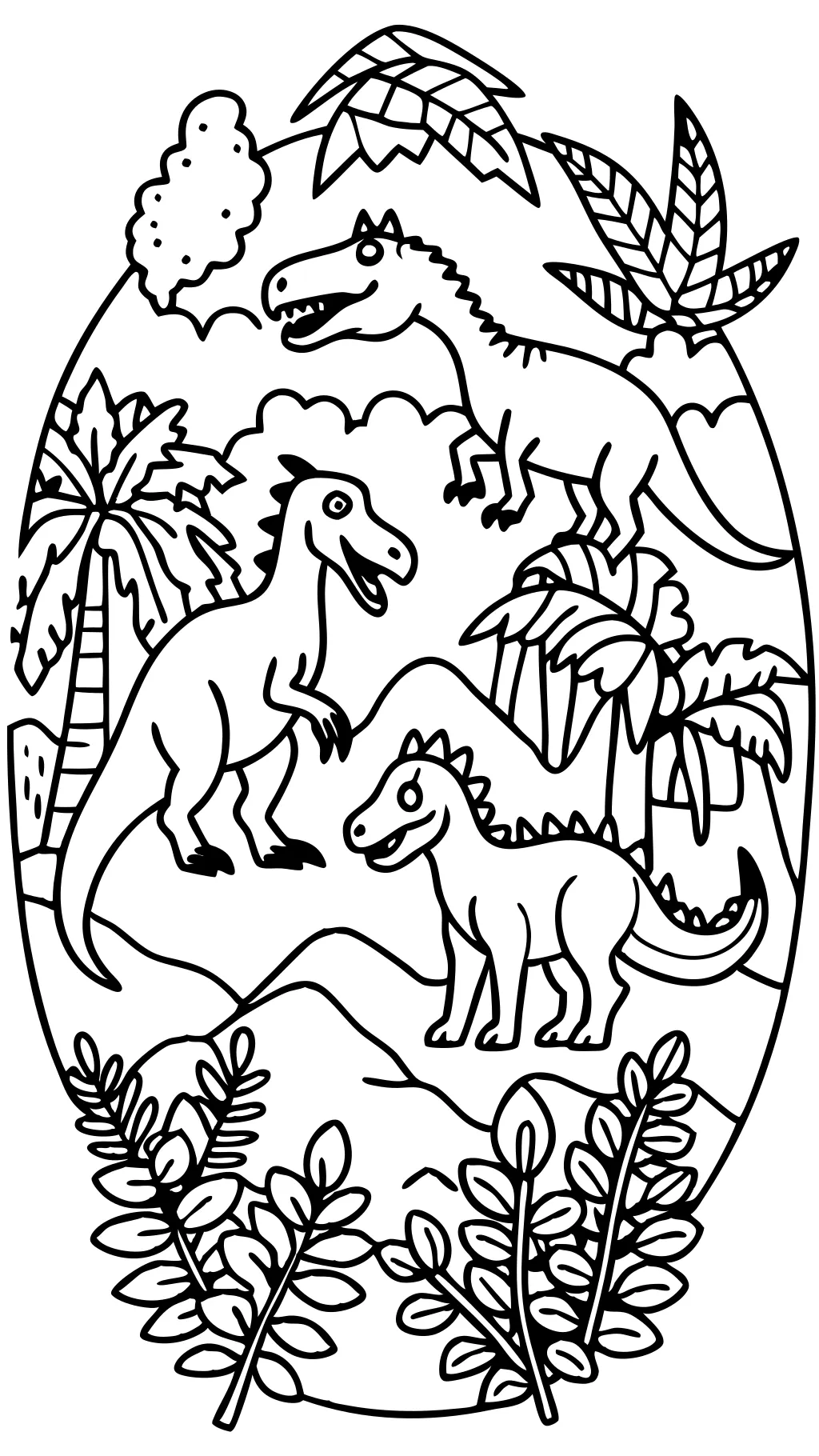 adult coloring pages dinosaurs